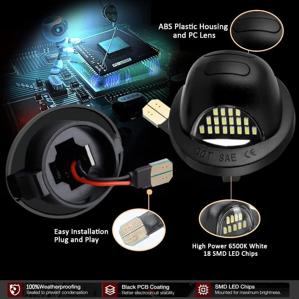 Luces de Placa de Licencia LED D-Lumina para Ford 1990-2014