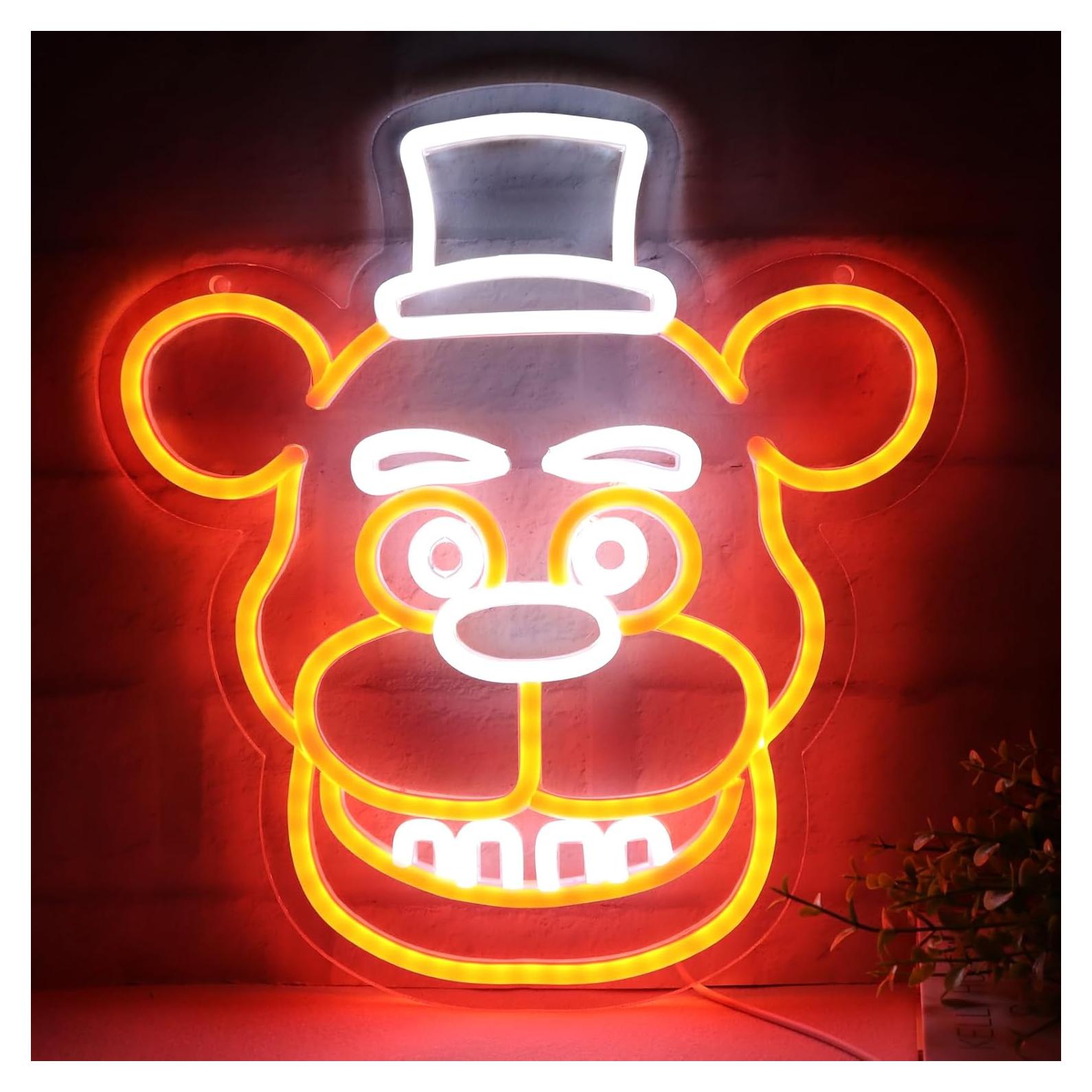 Luz de Neón LED Freddy para Decoración de Pared 33x31cm