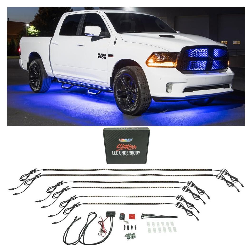 Kit de Iluminación LED Bajo Cuerpo LEDGlow Azul 6 Piezas
