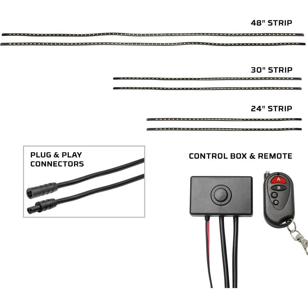 Kit de Iluminación LED Bajo Cuerpo LEDGlow Azul 6 Piezas