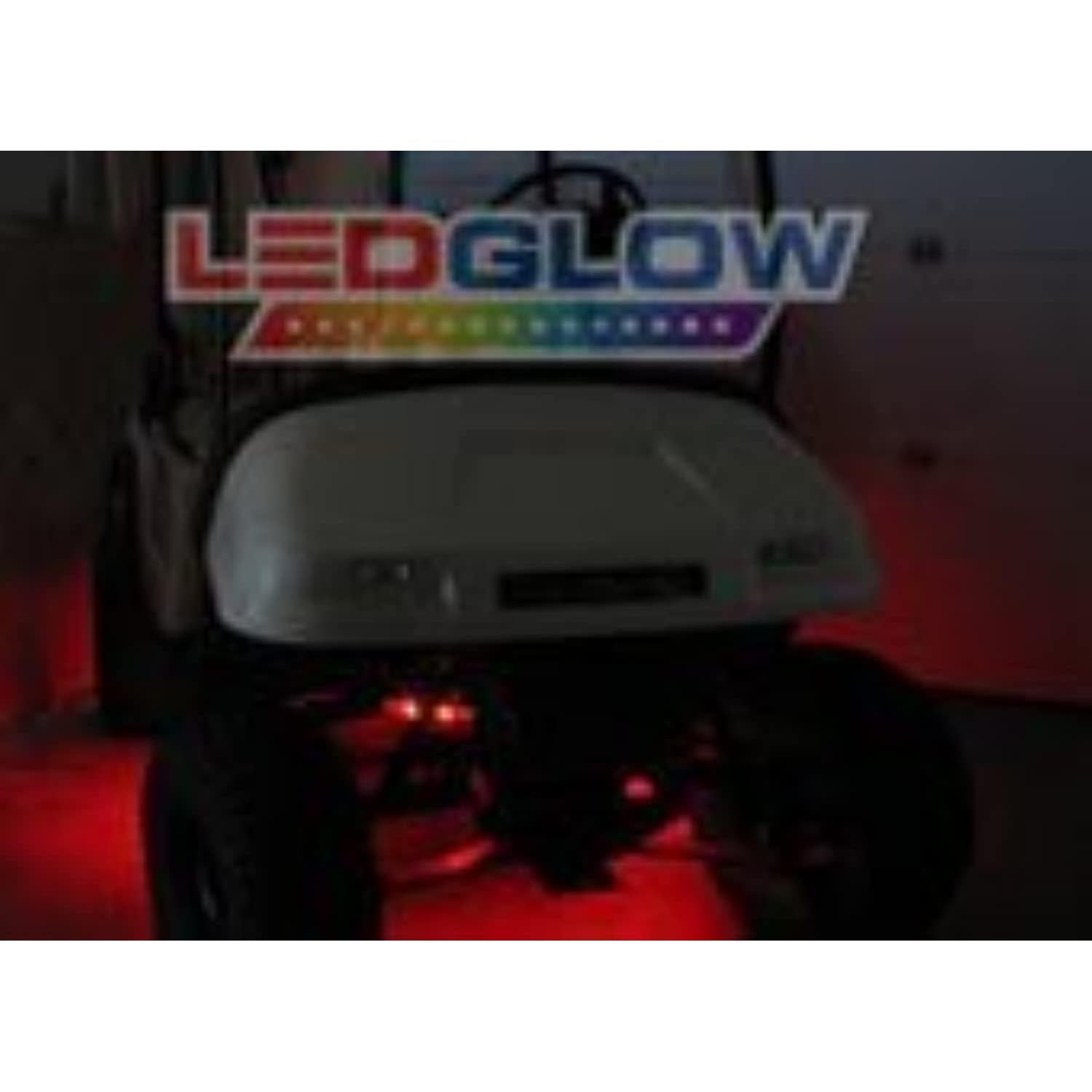 Kit de Iluminación LEDGlow Rojo para Carritos de Golf - 4 Piezas