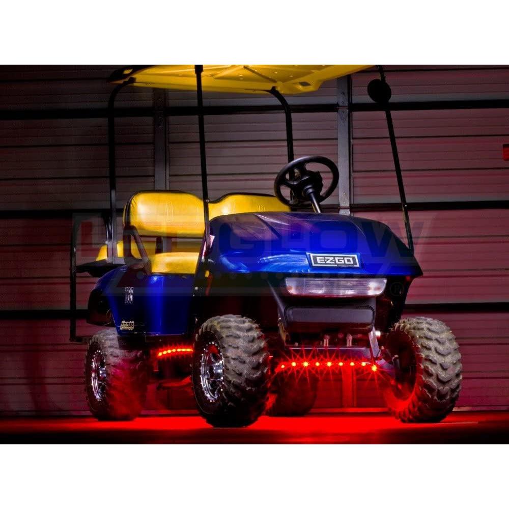 Kit de Iluminación LEDGlow Rojo para Carritos de Golf - 4 Piezas