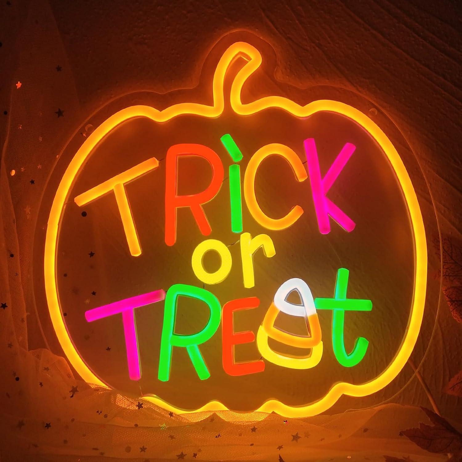 Luz de Neón LED Calabaza Halloween Regulable USB 30.99x30.48cm