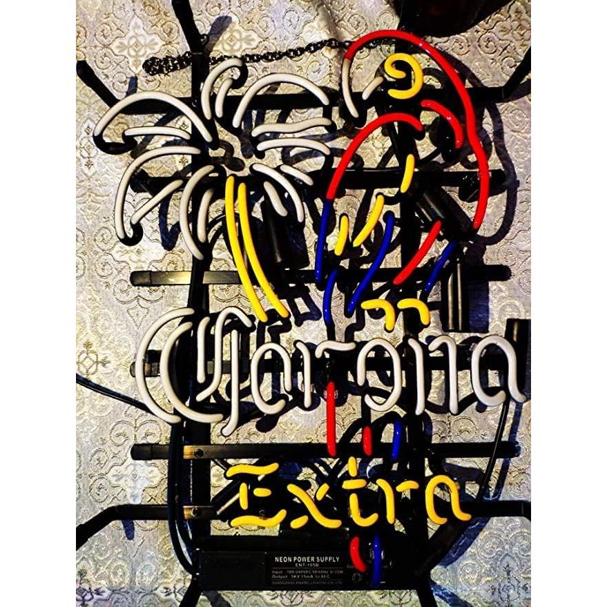 Luz de Neón Rectangular Corona Extra 33x41 cm Metal