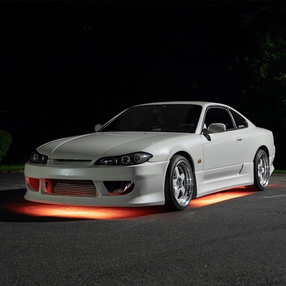 Kit de Iluminación LED Bajo Carro LEDGlow Naranja 4 Piezas