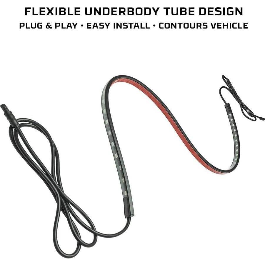 Kit de Iluminación LED Bajo Carro LEDGlow Naranja 4 Piezas