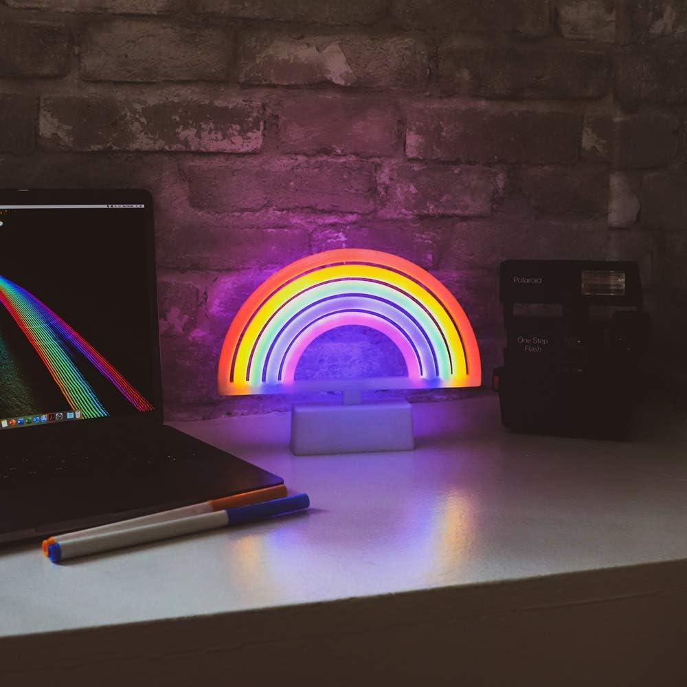 Lámpara de Neón LED Arcoíris Isaac Jacobs 16.5x21.9cm