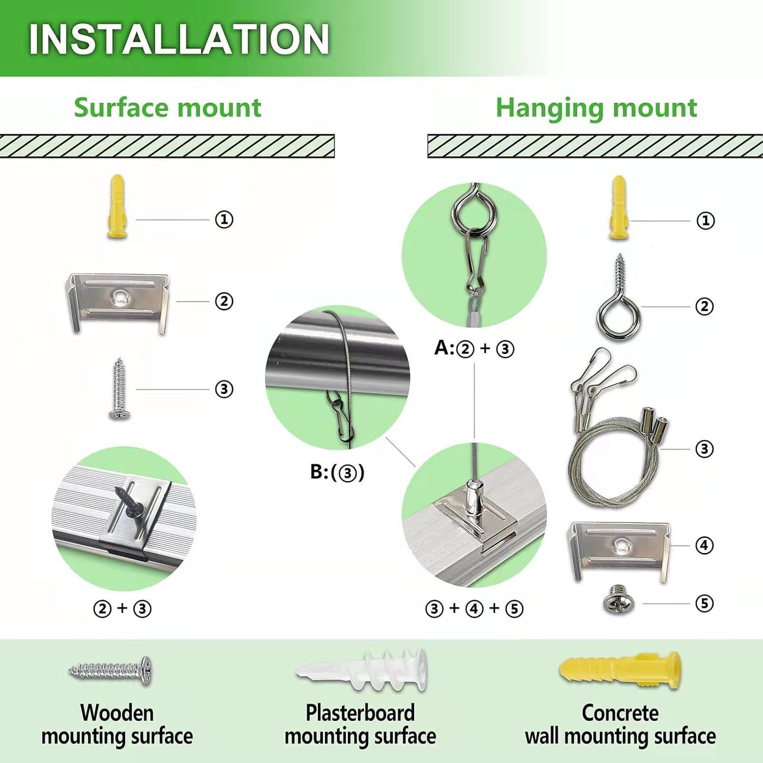 8 Pack Luz LED T8 4FT Skymoatled 50W 7500LM 6000K