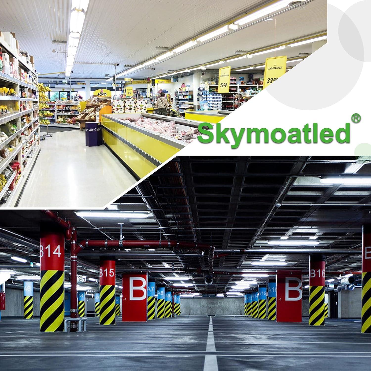 8 Pack Luz LED T8 4FT Skymoatled 50W 7500LM 6000K