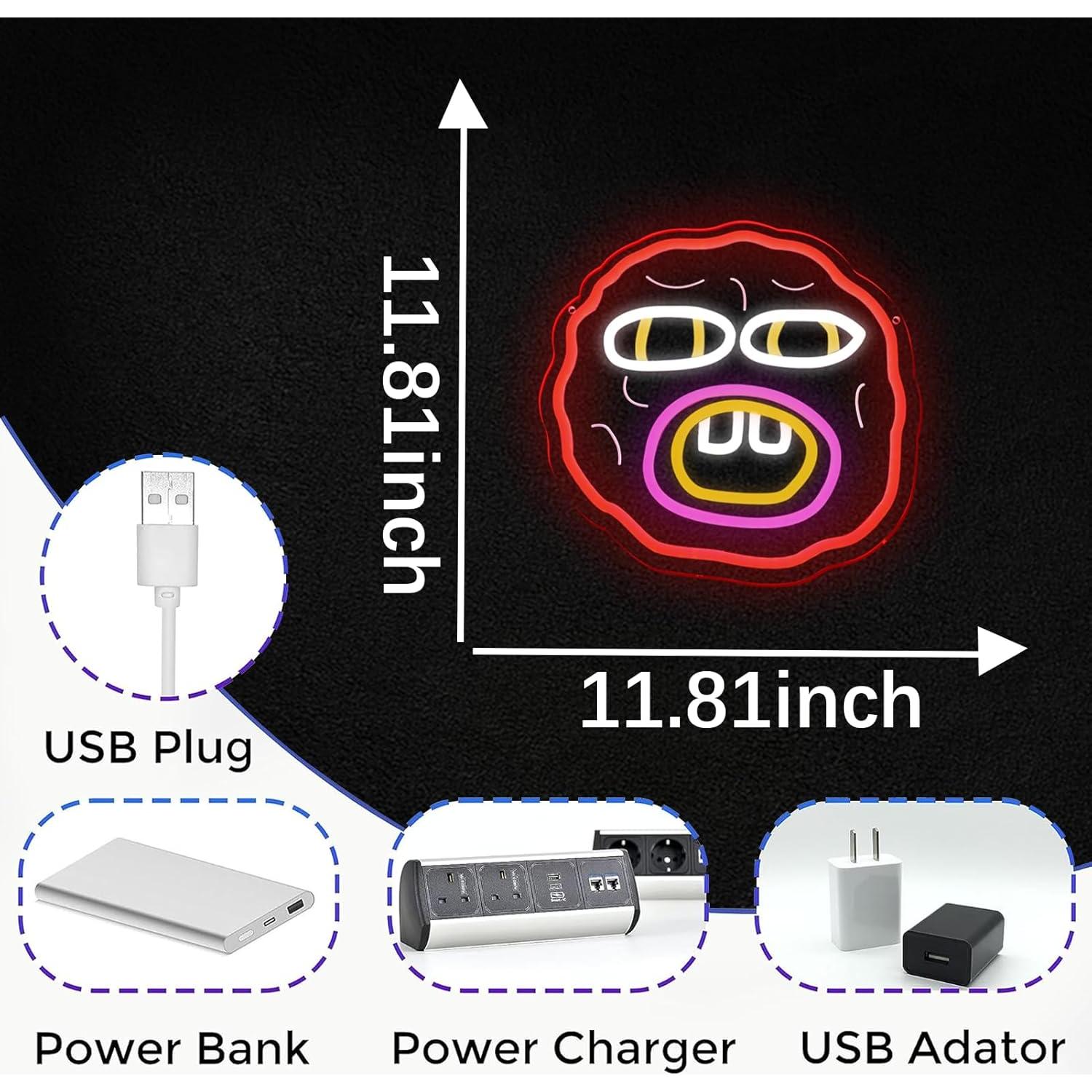 Cartel de Neón LED Cherry Tyler 40.64x15.24 cm USB Dimmable