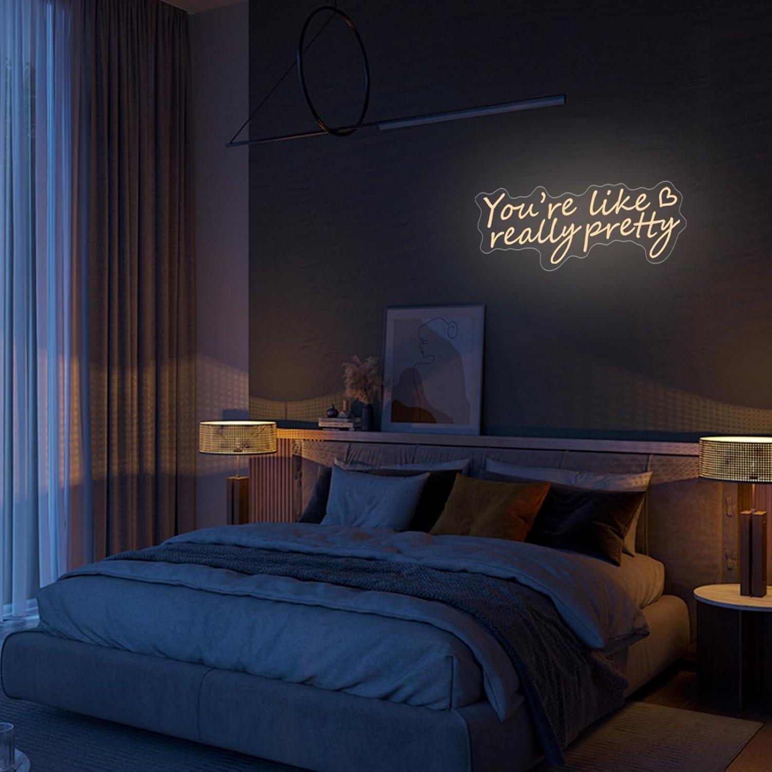 Letrero de Neón LED Eres Como Realmente Bonita 39.88x13.97cm