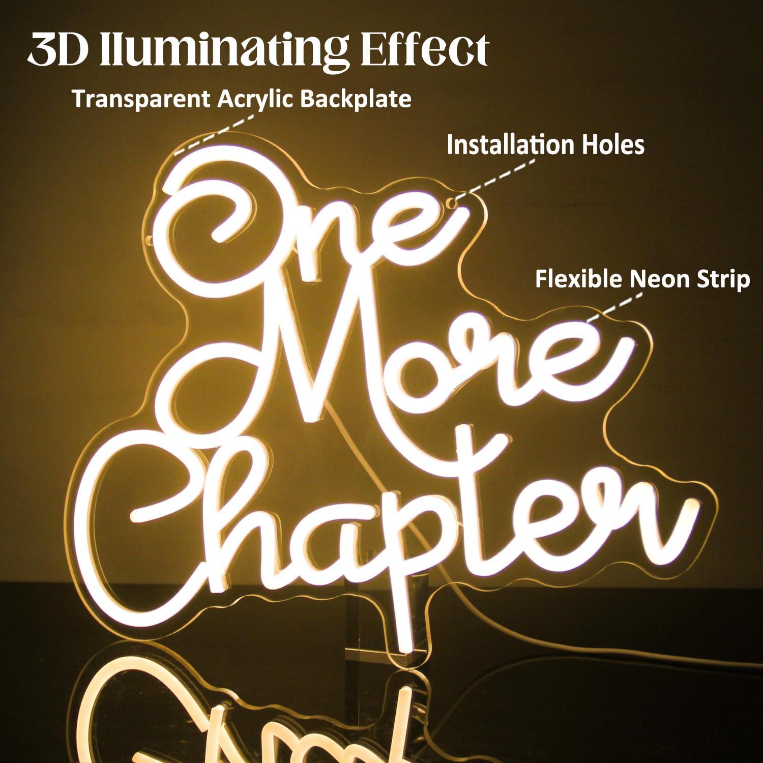 Letrero Neón LED Leer Libros CKTBLEY 40x32 cm Blanco Cálido