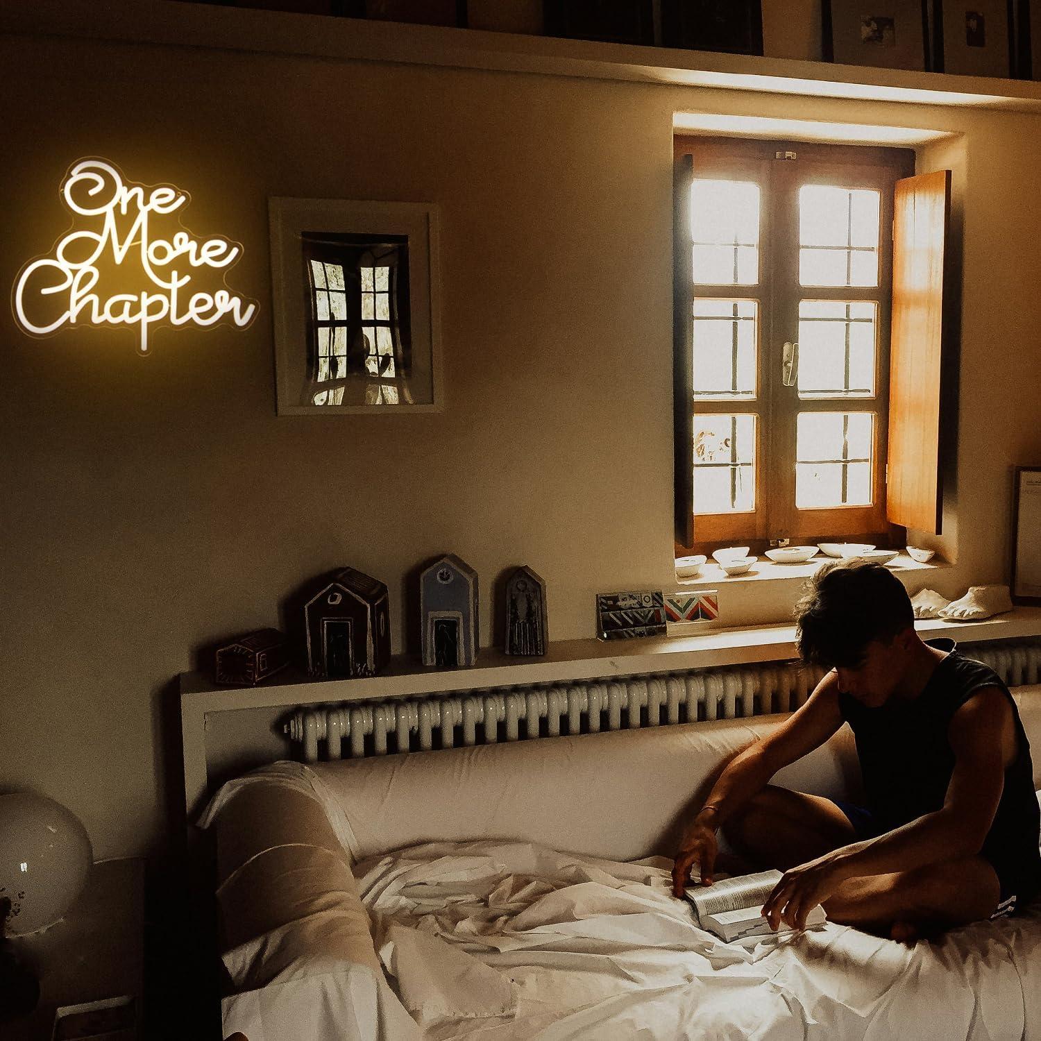 Letrero Neón LED Leer Libros CKTBLEY 40x32 cm Blanco Cálido