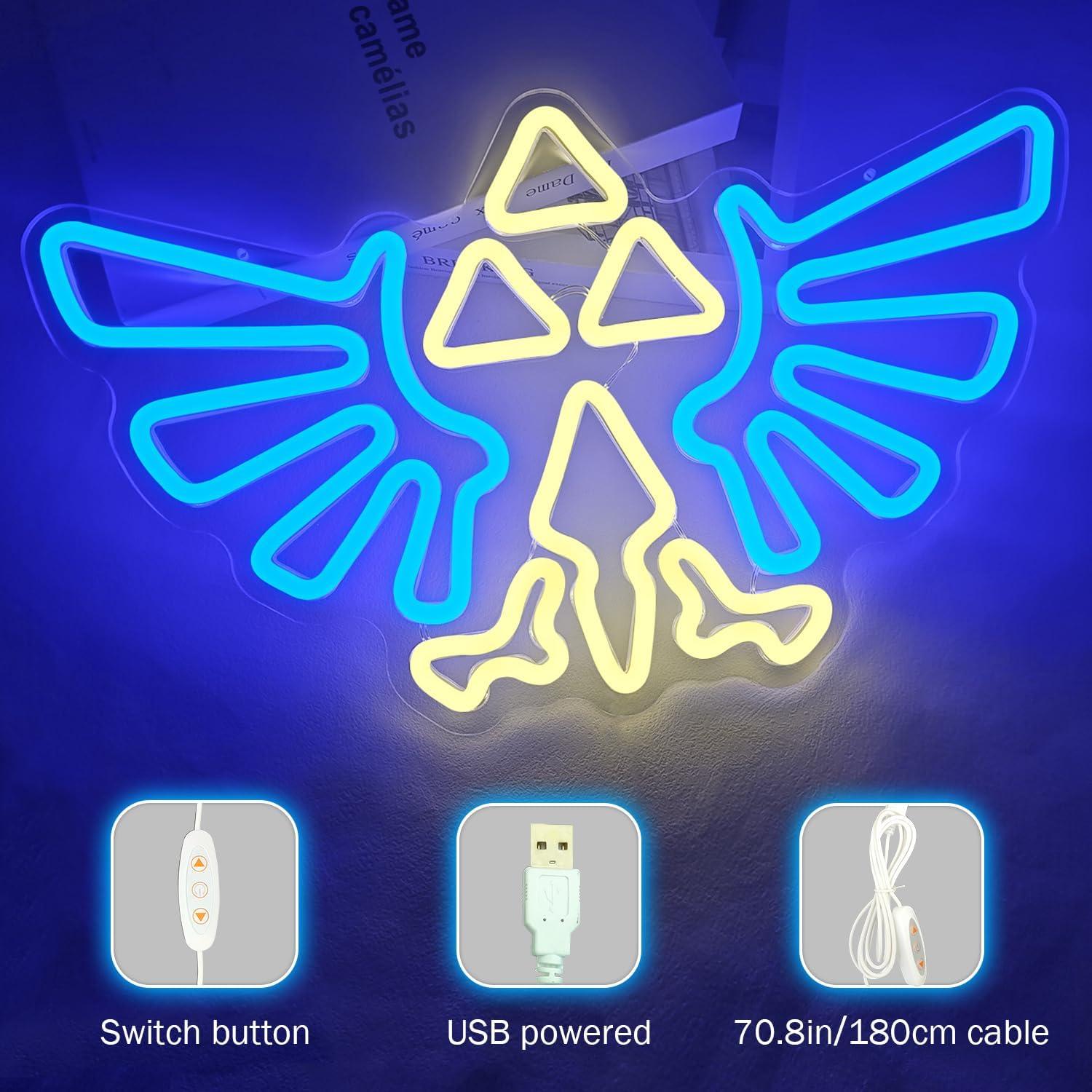 Señal de Neón LOZ Gaming Regulable para Decoración de Pared