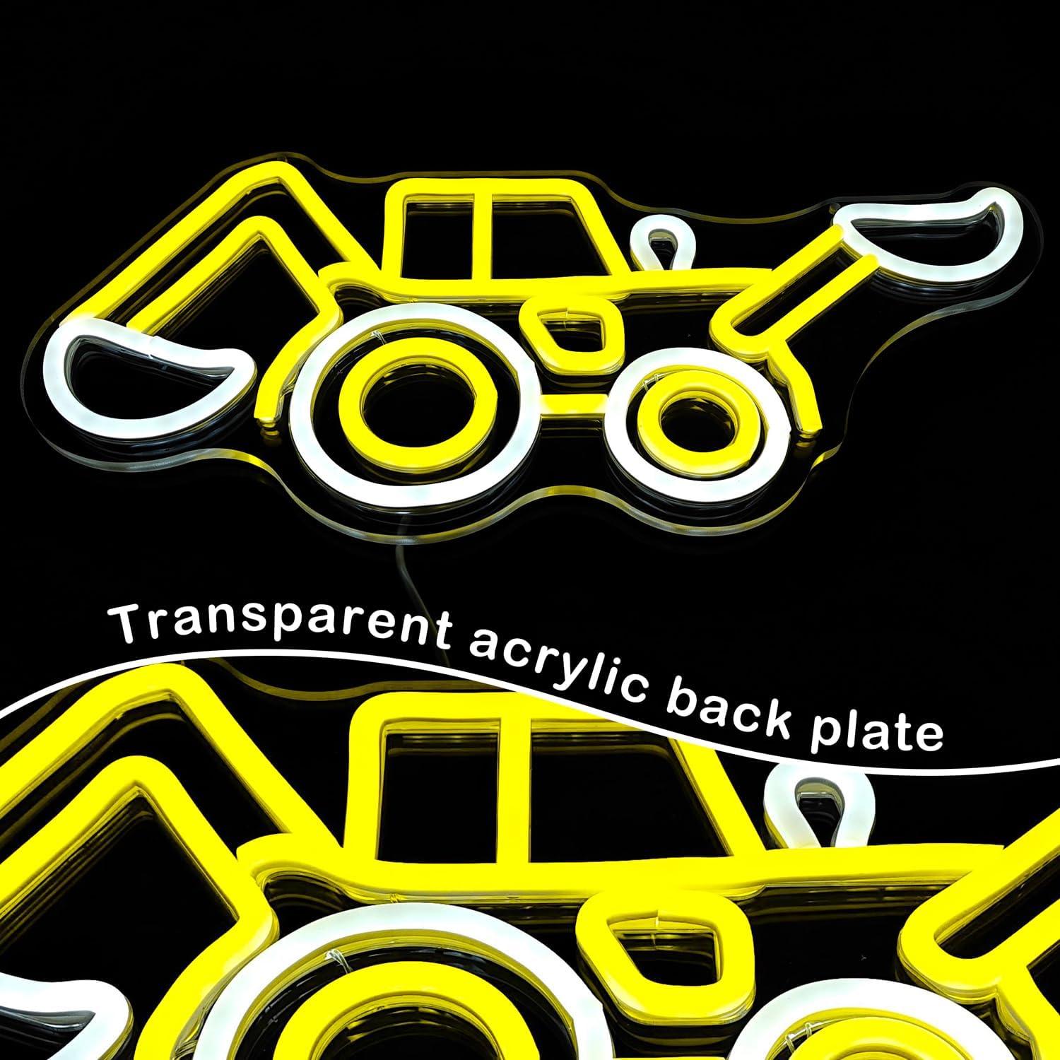 Luz de Neón Excavadora LED Dimmable 30x10 cm para Pared