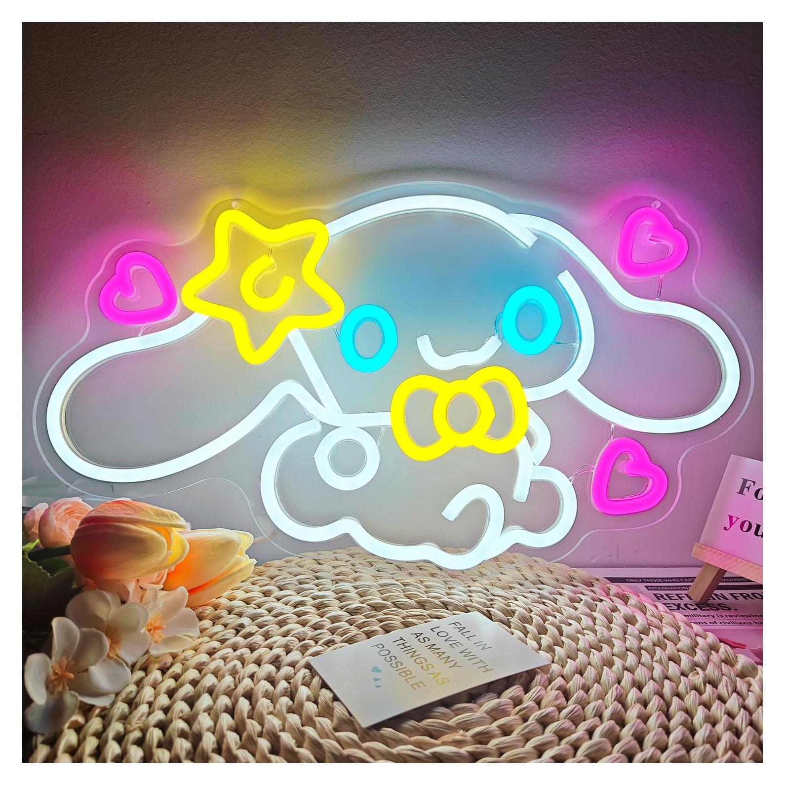 Luz de Neón LED Anime OvoNinn 40x22 cm Regulable