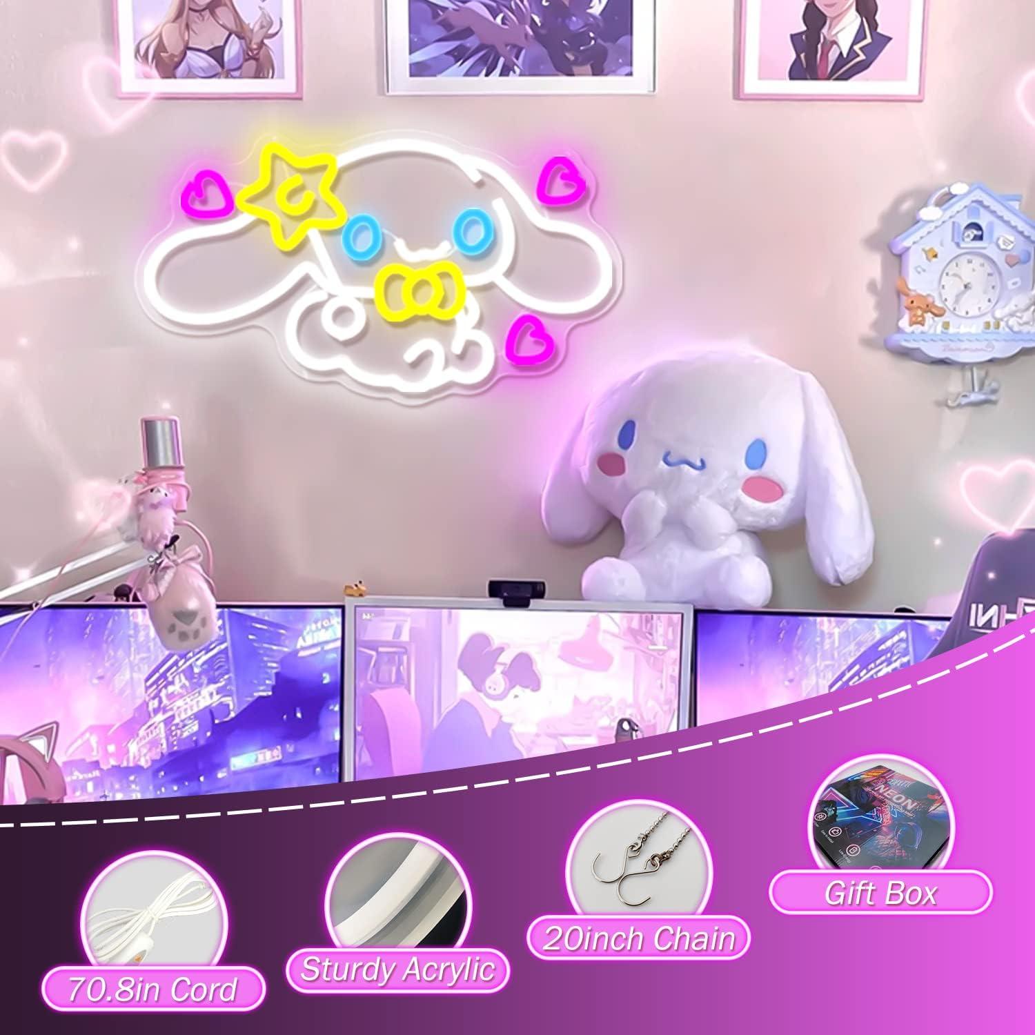 Luz de Neón LED Anime OvoNinn 40x22 cm Regulable