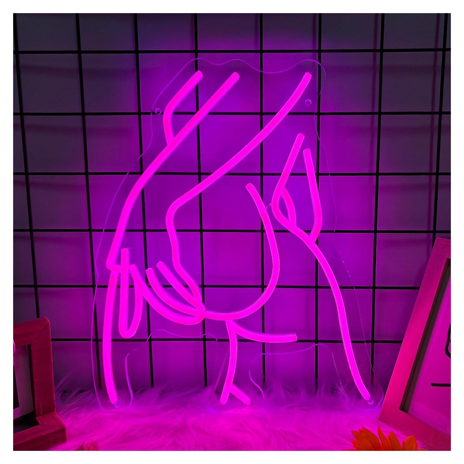 Letrero de Neón LED Moneter Dama 33x41 cm Decoración