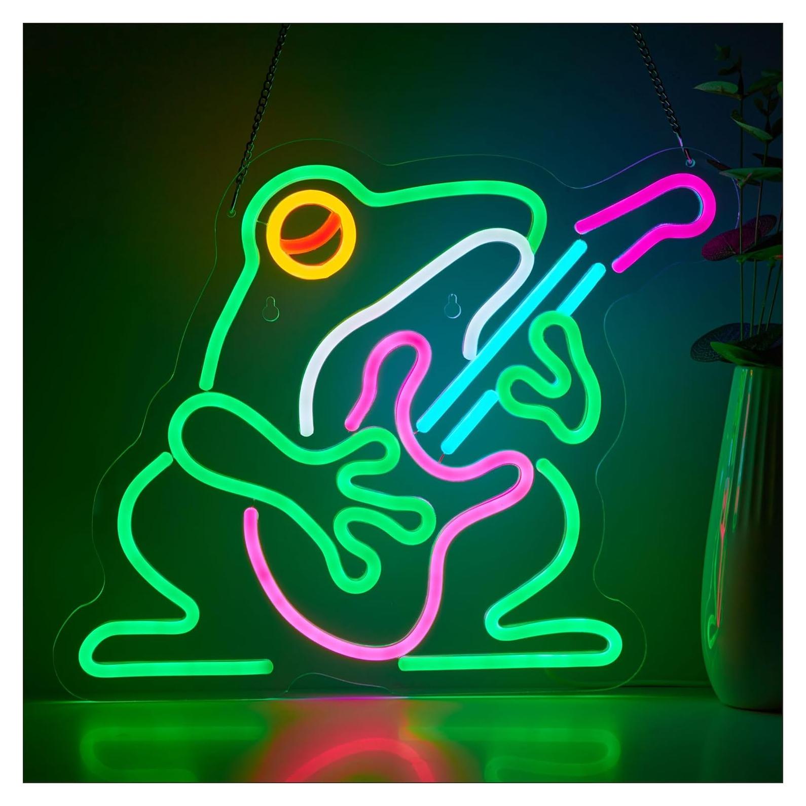 Cartel de Neón LED Rana Vaquera VarLietin 40x32 cm