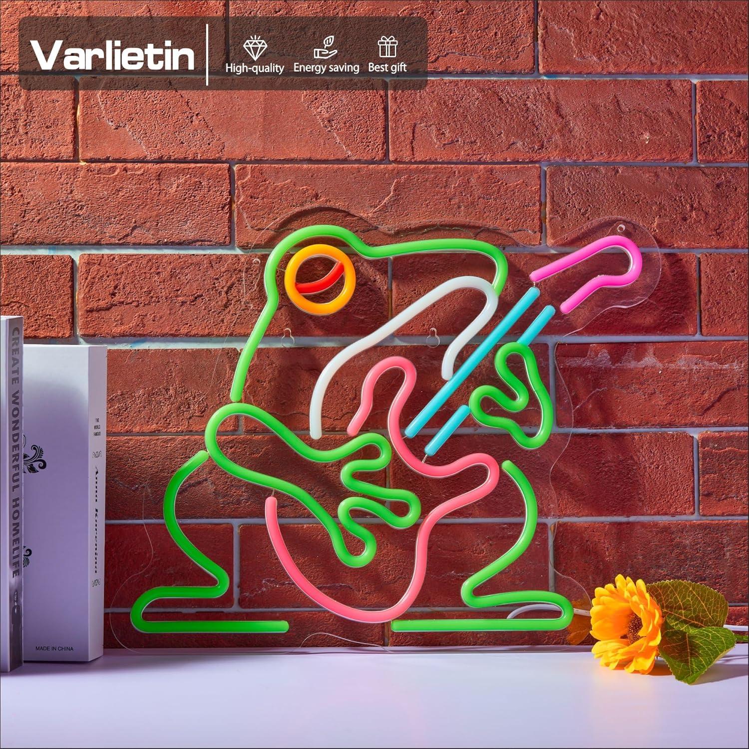 Cartel de Neón LED Rana Vaquera VarLietin 40x32 cm