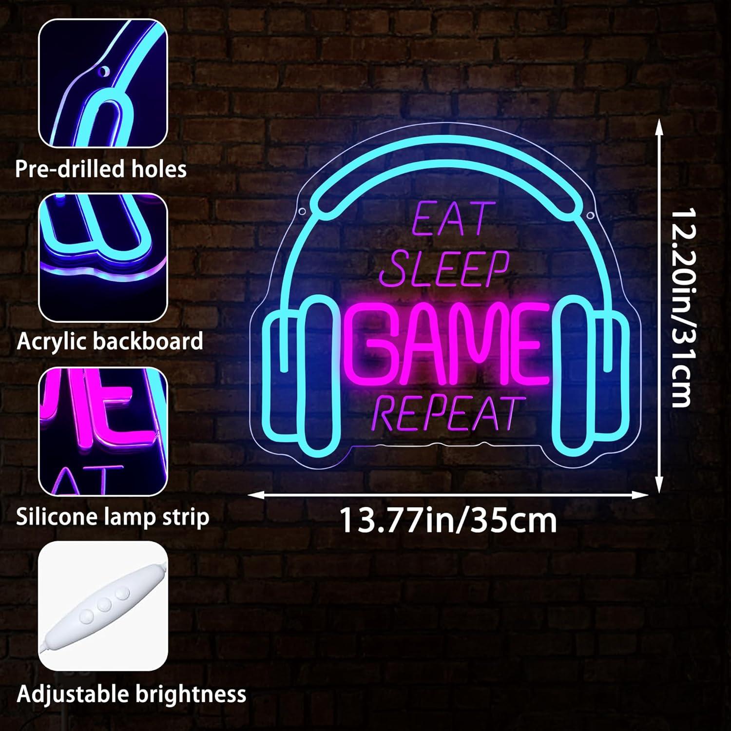 Cartel de Neón Gamer Blecode 35x31 cm LED Dimmable