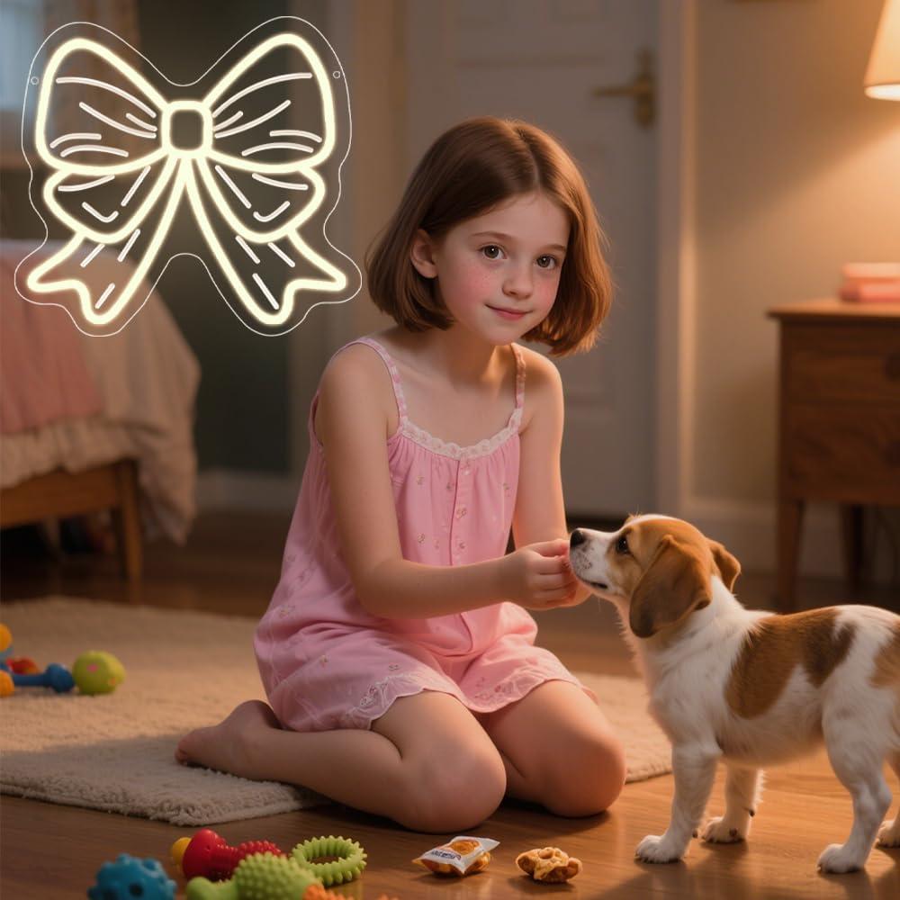 Luz de Neón Regulable Lazo SONGYUNEON 32x29 cm USB