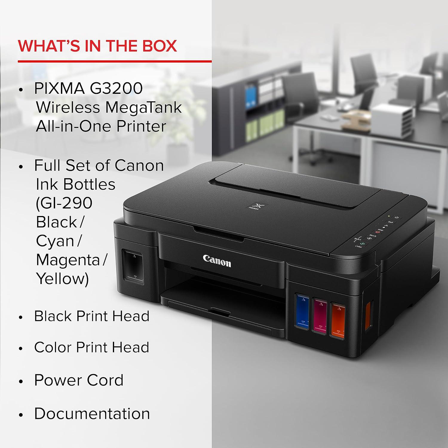 Impresora Canon G3200 MegaTank Todo en Uno Inalámbrica