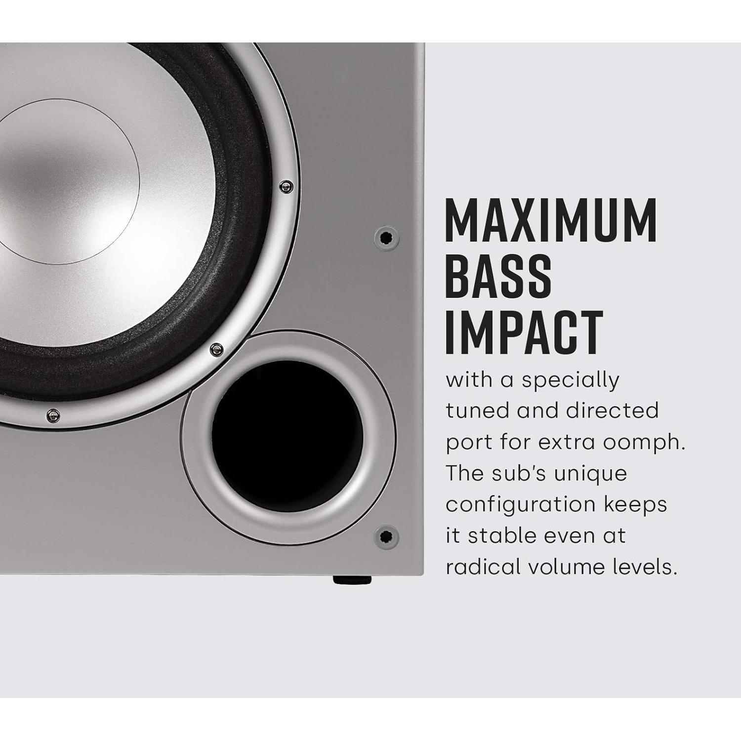 Subwoofer Potenciado Polk Audio PSW10 10" 100W para Teatro en Casa