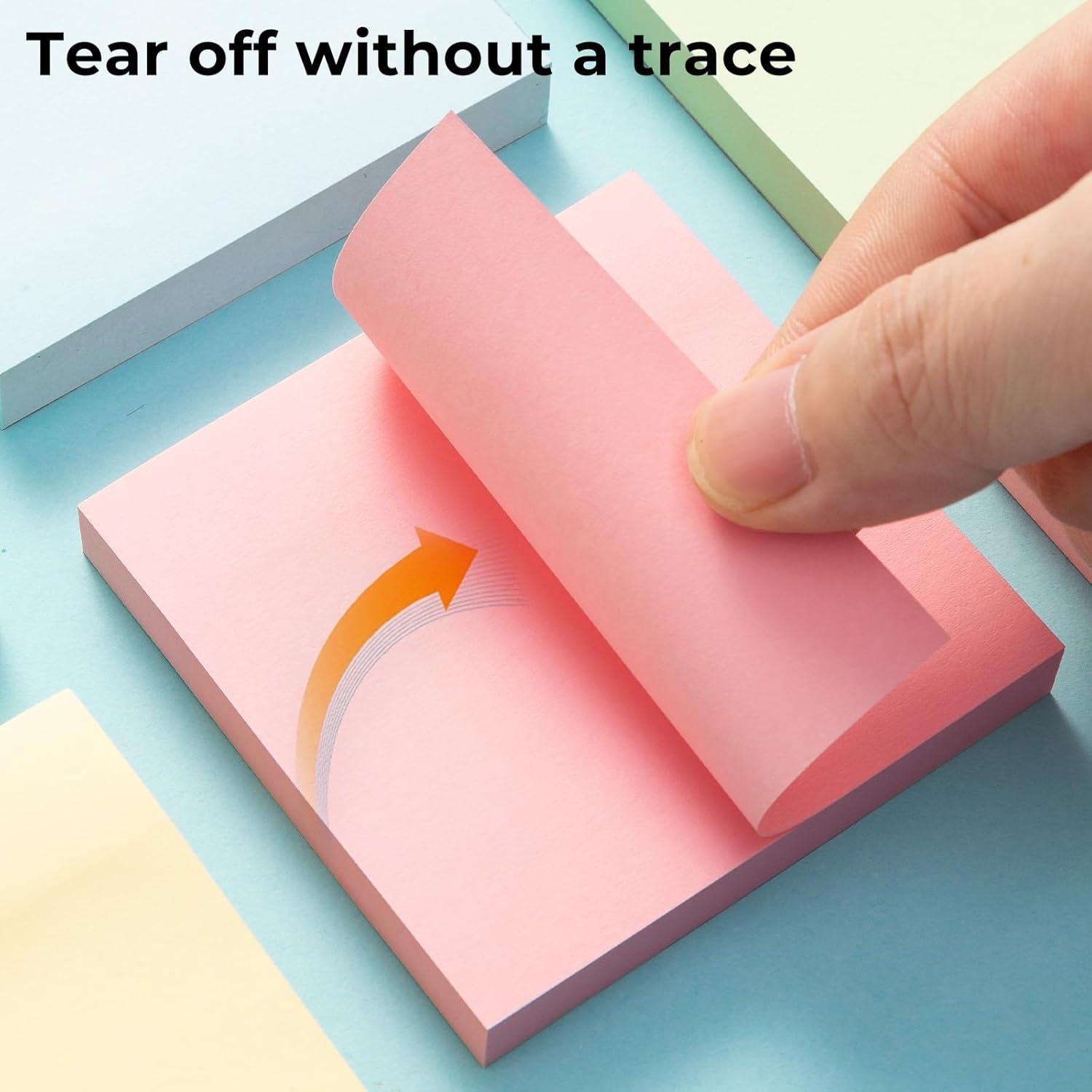 Notas Adhesivas M&G 7.62x7.62 cm, 400 Hojas, 4 Colores Brillantes