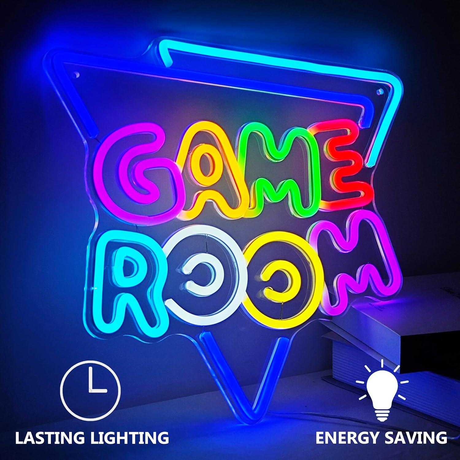 Luz de Neón LED Tokeneon para Sala de Juegos 33x31.75cm