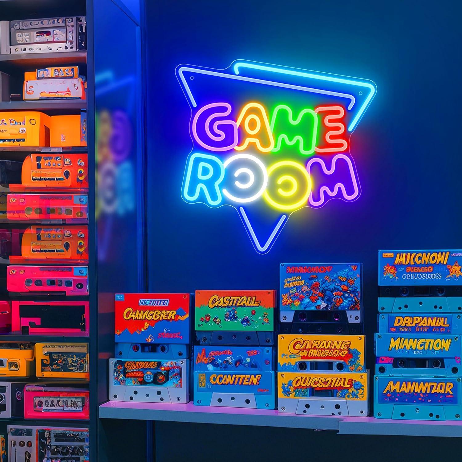 Luz de Neón LED Tokeneon para Sala de Juegos 33x31.75cm