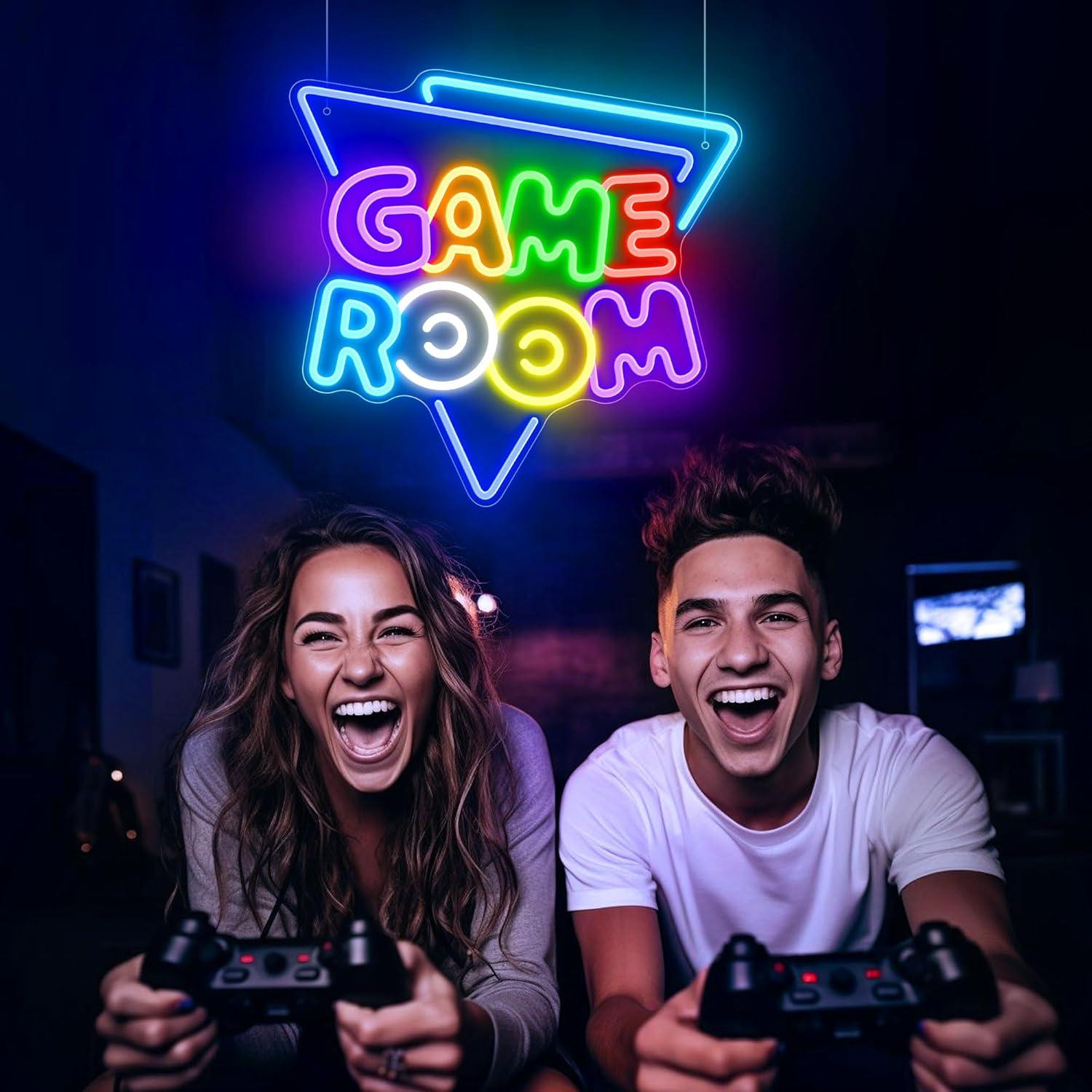 Luz de Neón LED Tokeneon para Sala de Juegos 33x31.75cm