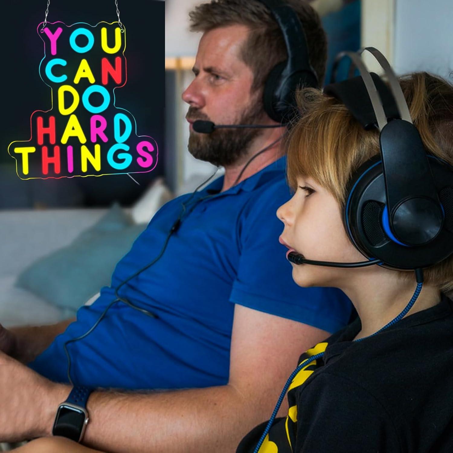 Luz Neón Dimmable WittyRhE 'Puedes Hacer Cosas Difíciles' 31.9x30.9cm