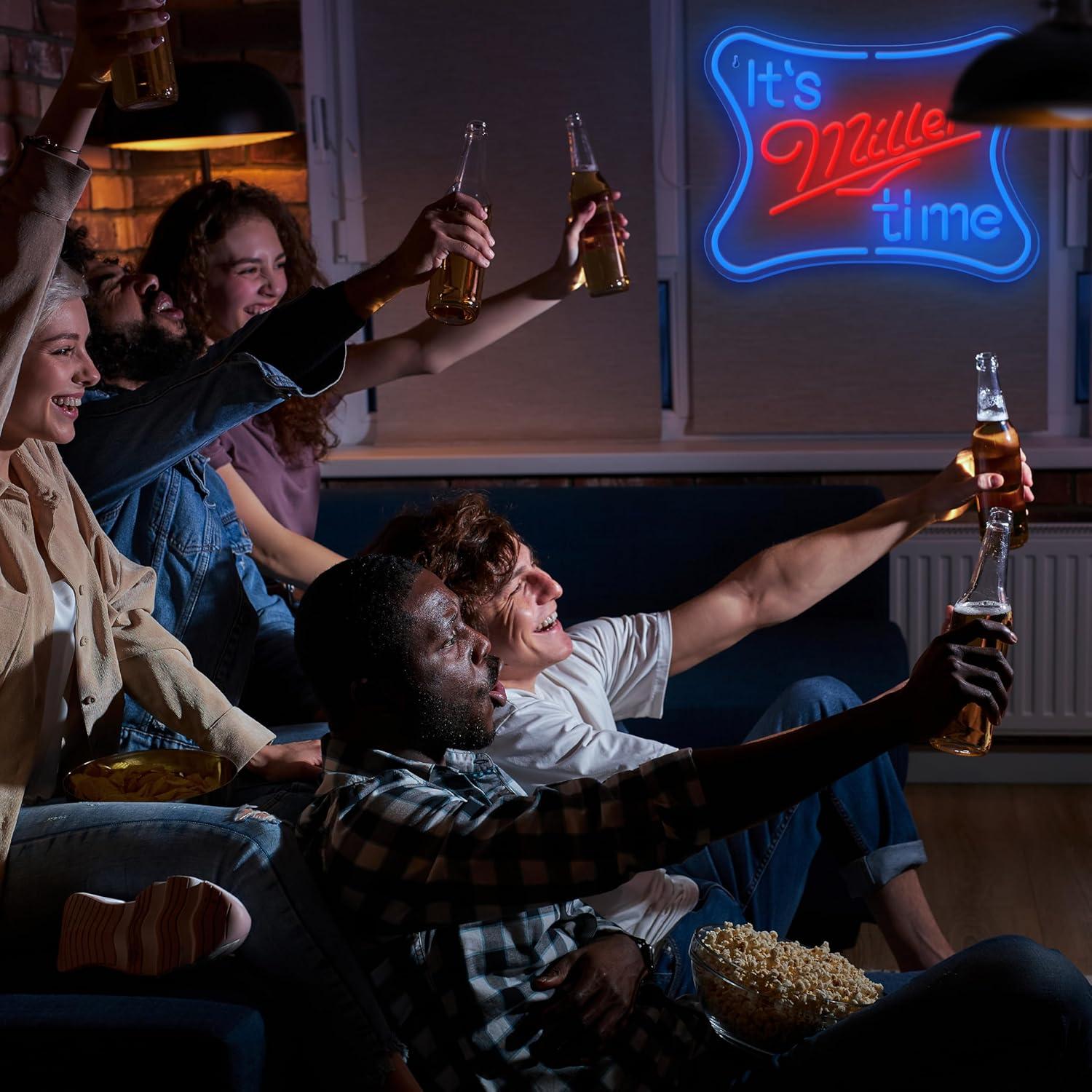 Cartel de Neón LED de Cerveza Dimmable 40x30 cm - MLSJ