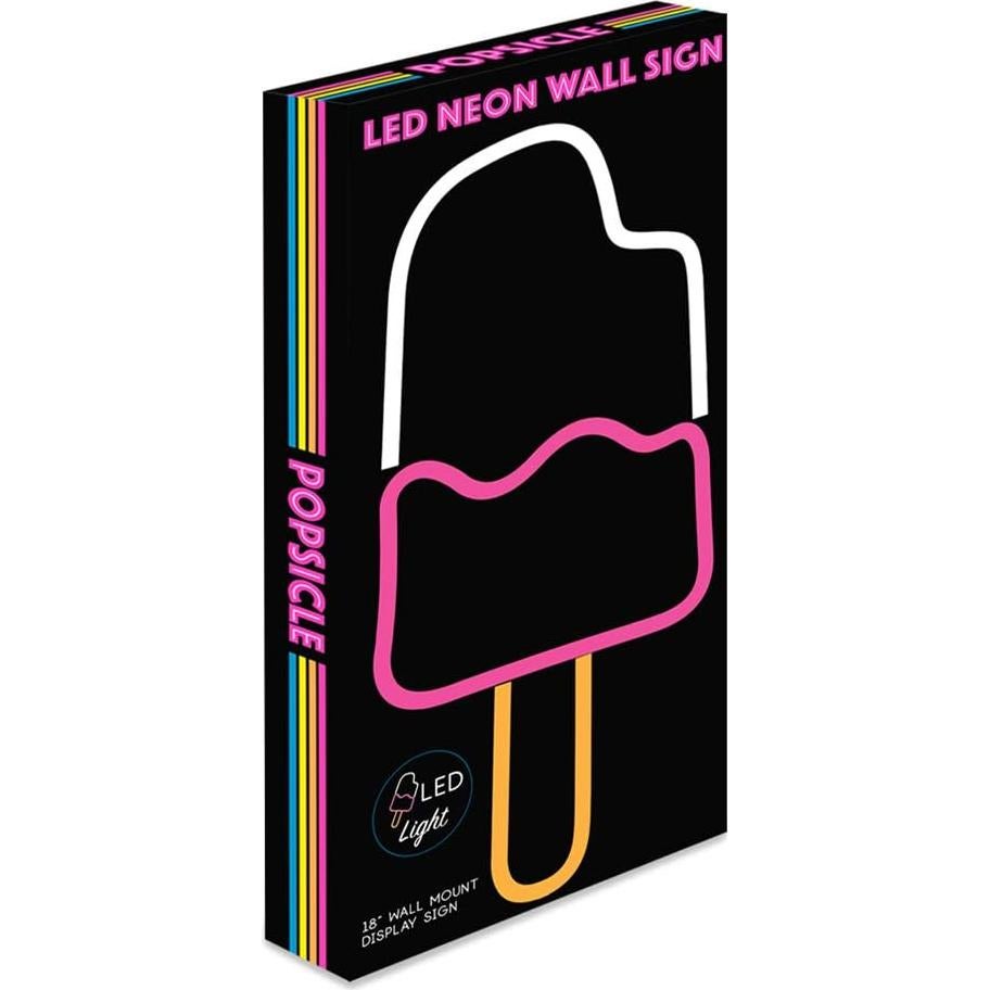 Letrero LED Neón Isaac Jacobs Helado 45.7x20.3 cm USB