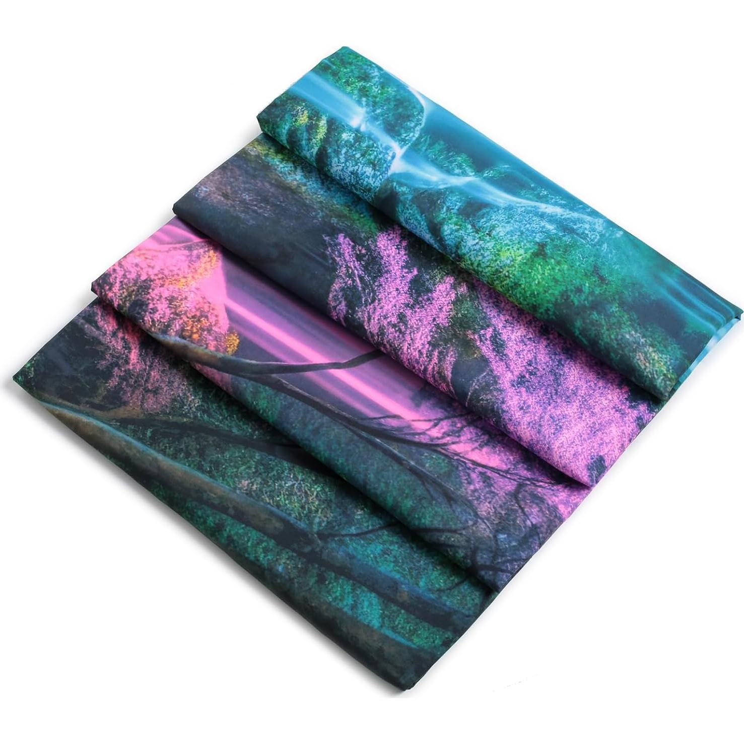 Tapiz de Cascada Miytal 150x130 cm Brilla en la Oscuridad