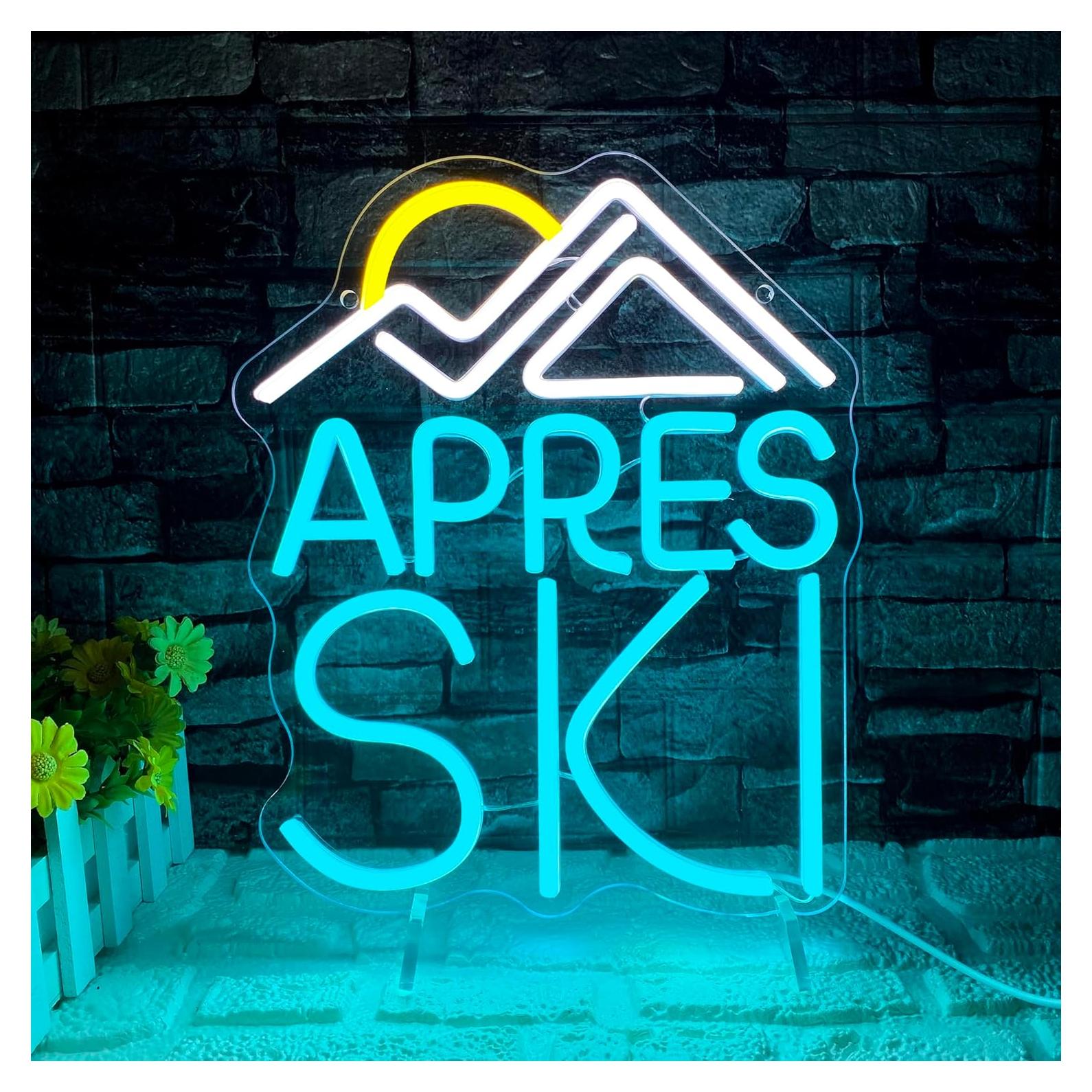 Cartel de Neón LED Apres Ski Dracey 33x26.9 cm Regulable