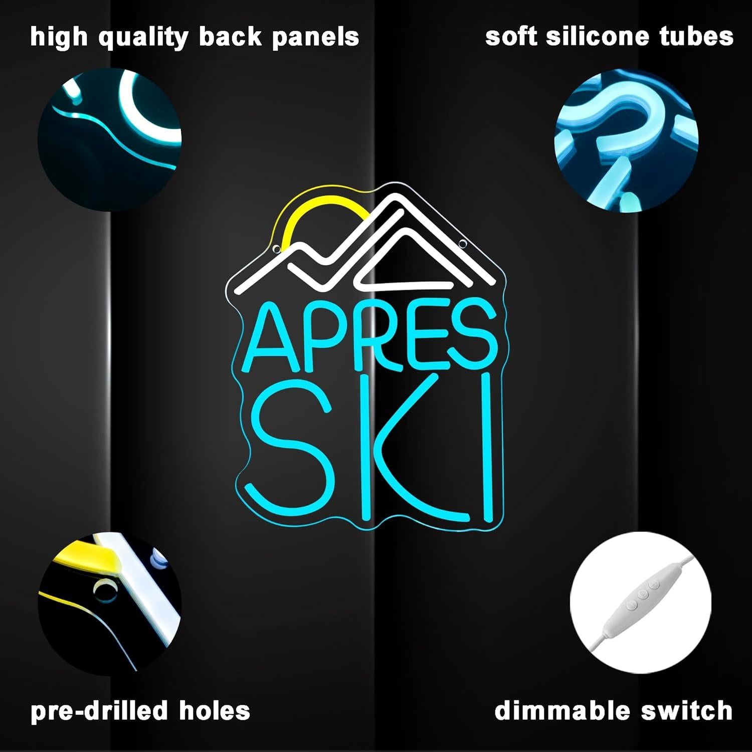 Cartel de Neón LED Apres Ski Dracey 33x26.9 cm Regulable