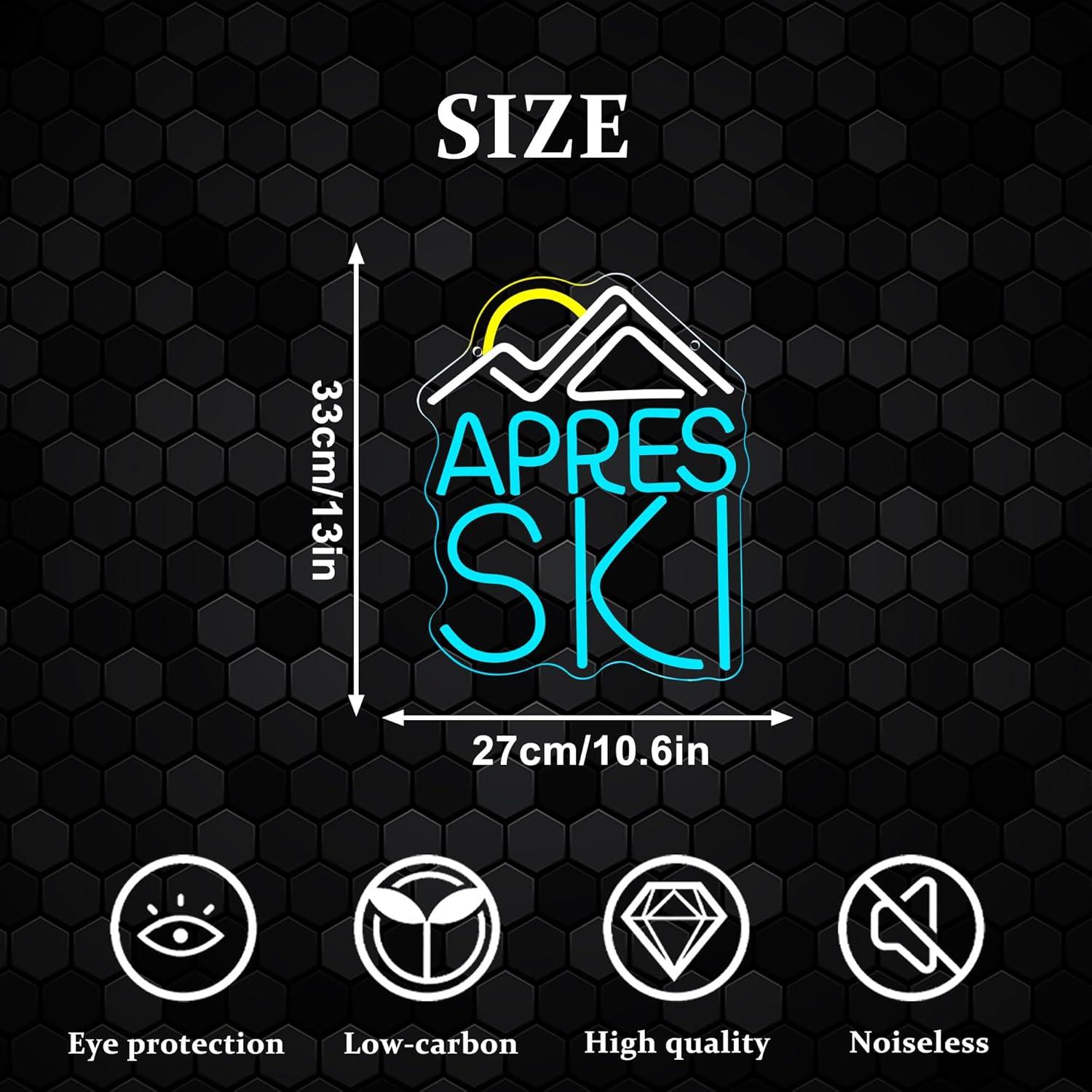 Cartel de Neón LED Apres Ski Dracey 33x26.9 cm Regulable