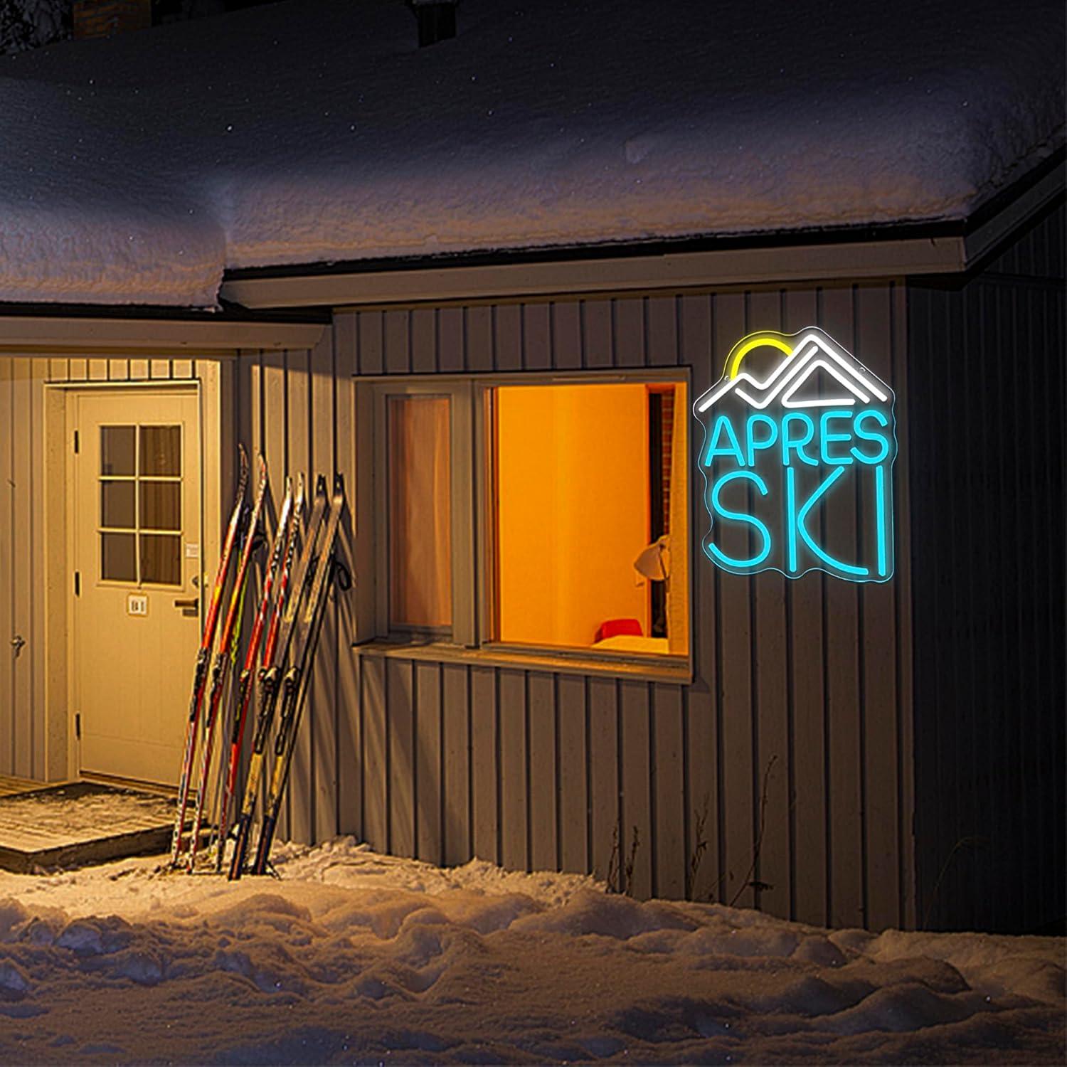 Cartel de Neón LED Apres Ski Dracey 33x26.9 cm Regulable