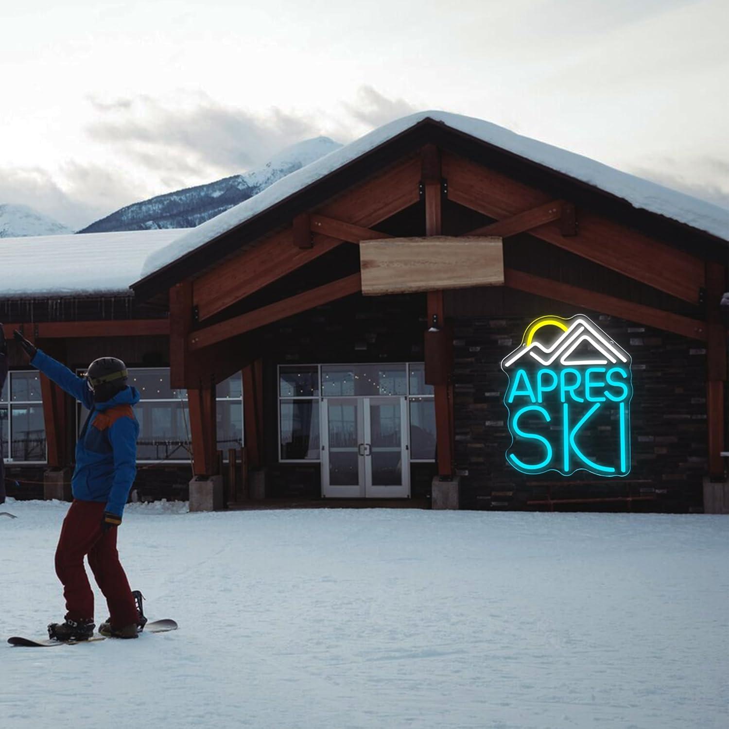 Cartel de Neón LED Apres Ski Dracey 33x26.9 cm Regulable