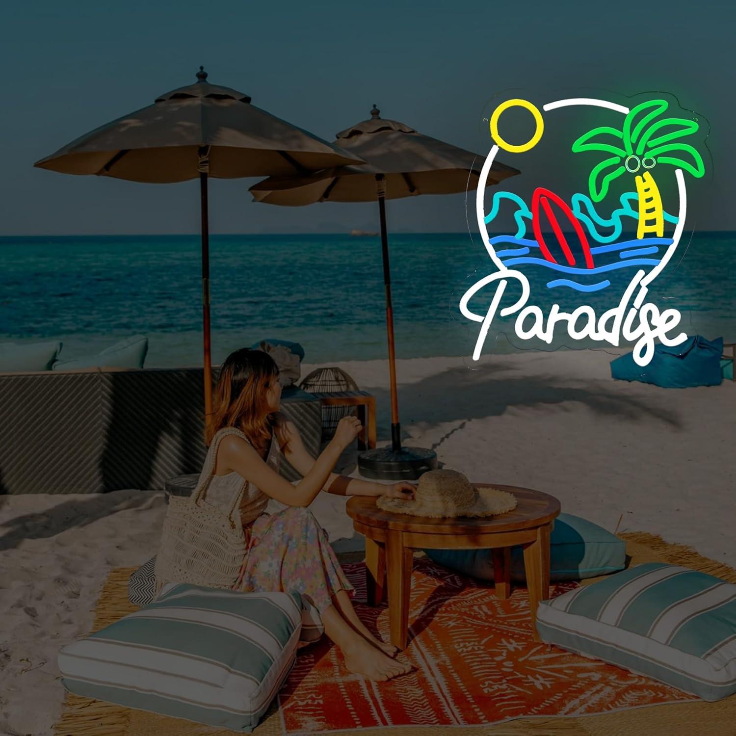 Luz de Neón LED Paraíso de Palma - Decoración Tropical