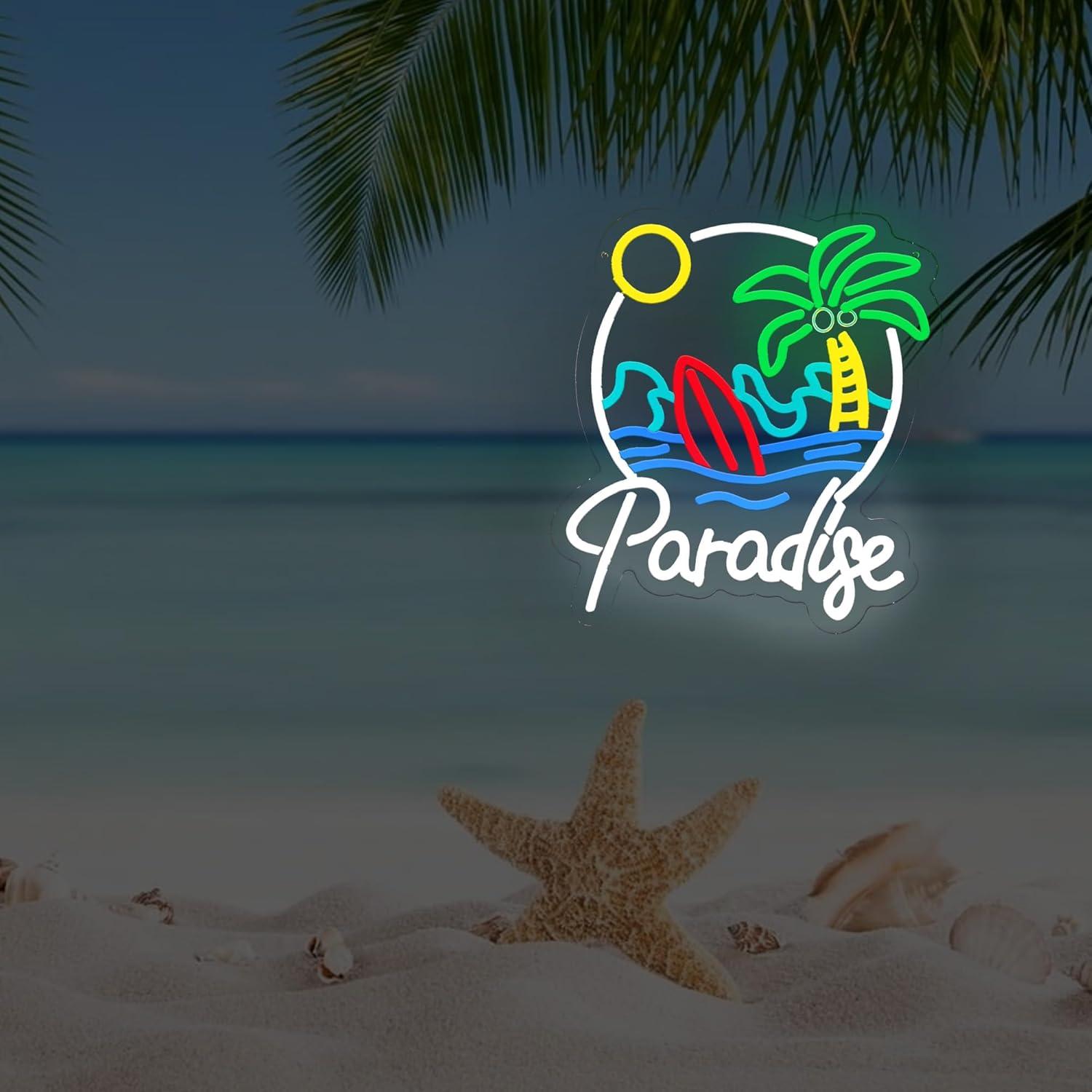 Luz de Neón LED Paraíso de Palma - Decoración Tropical
