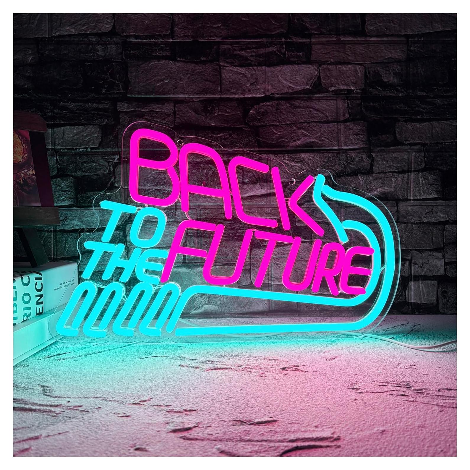 Luz de Neón Regreso al Futuro Ihrefk 39.1x25.9cm USB Regulable