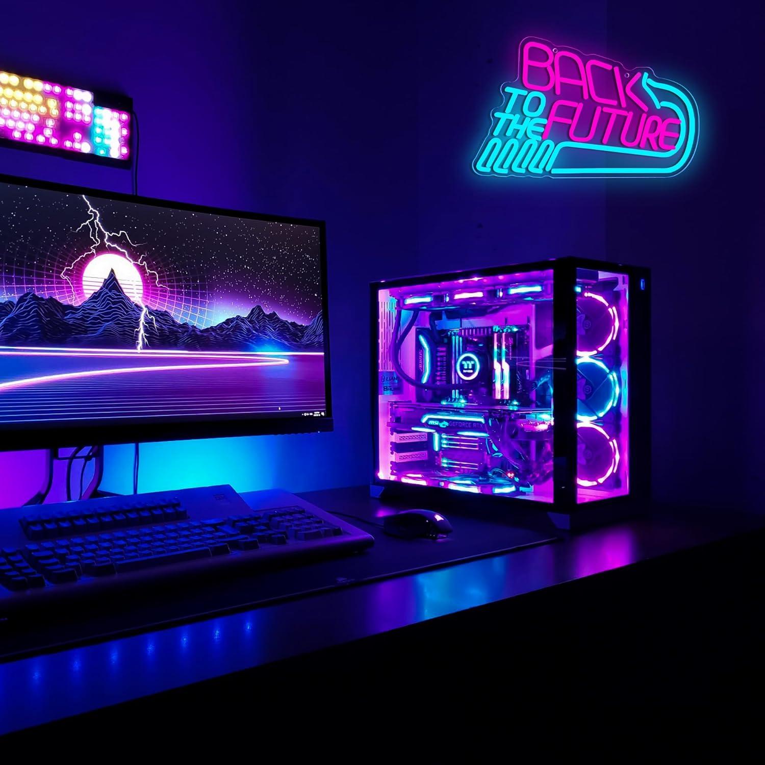 Luz de Neón Regreso al Futuro Ihrefk 39.1x25.9cm USB Regulable