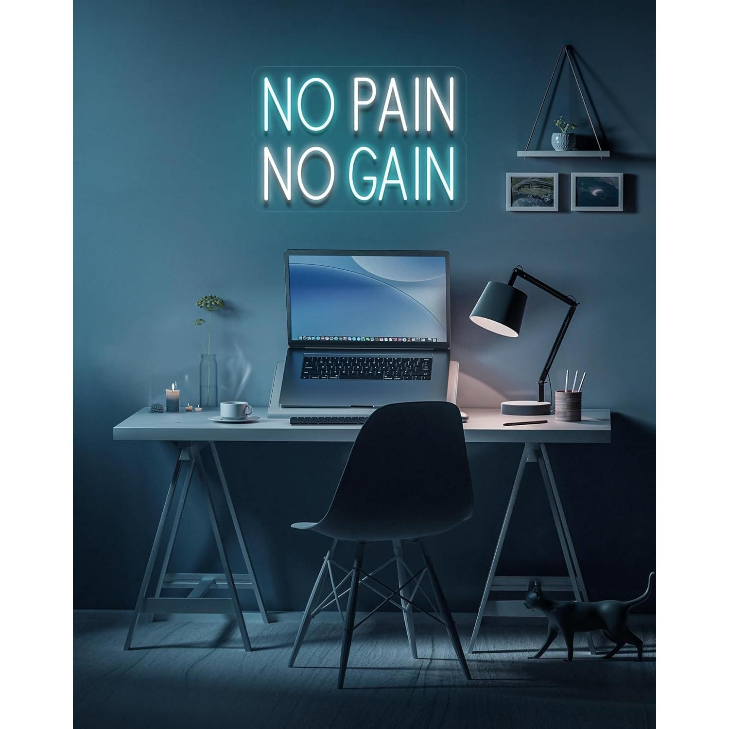 Letrero de Neón LED Boostool 41.1x17 cm Azul Motivacional