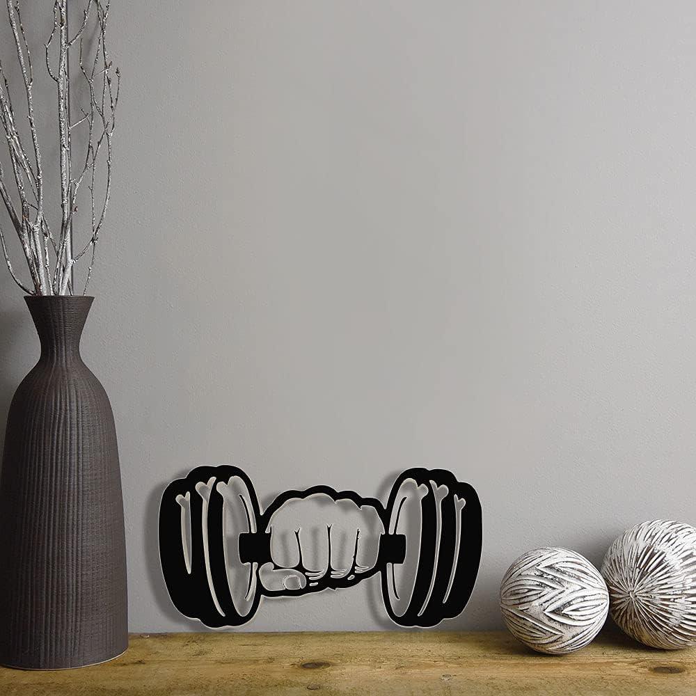 Luz de Pared LED Mancuernas Geek Alerts 41x21cm Decoración