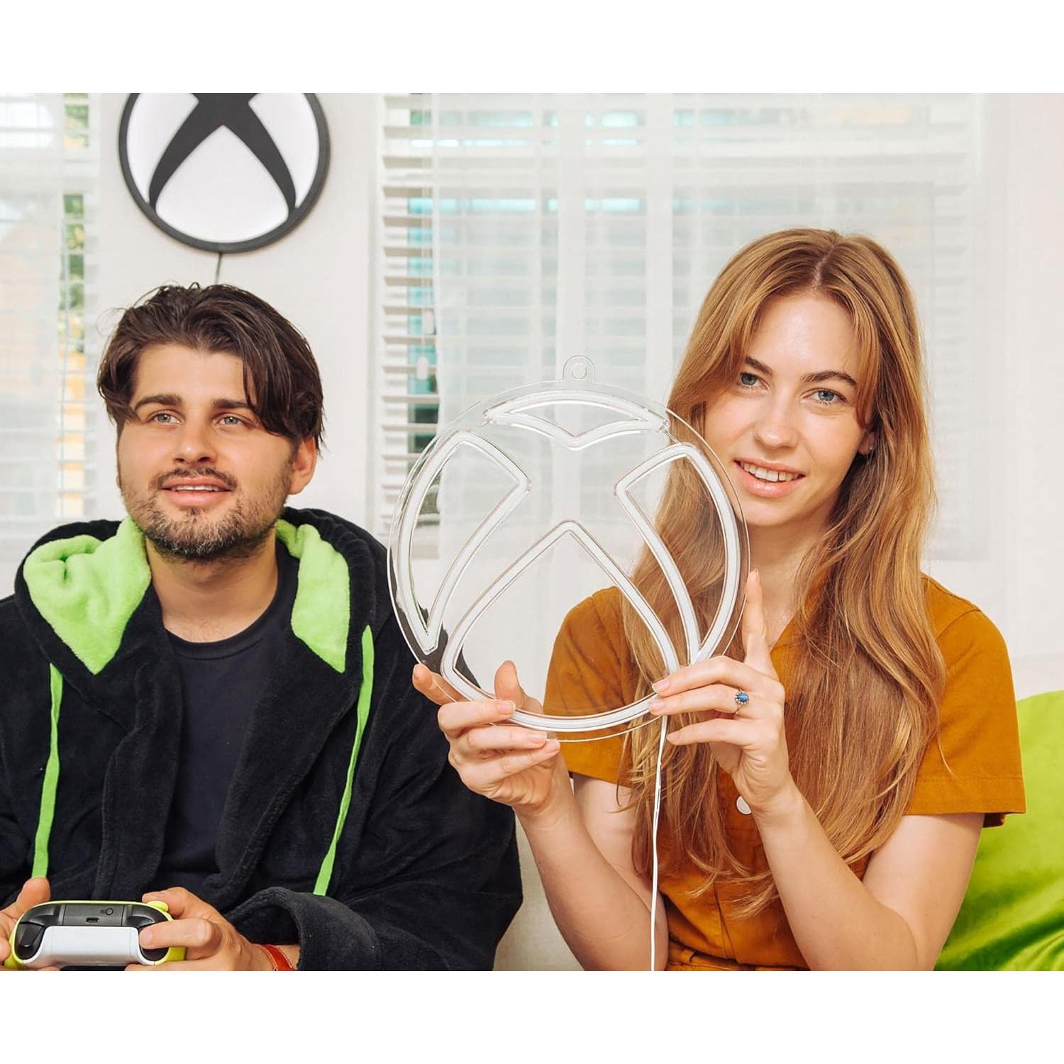 Luz de Pared LED Neón Xbox 25.4 cm con Cable USB