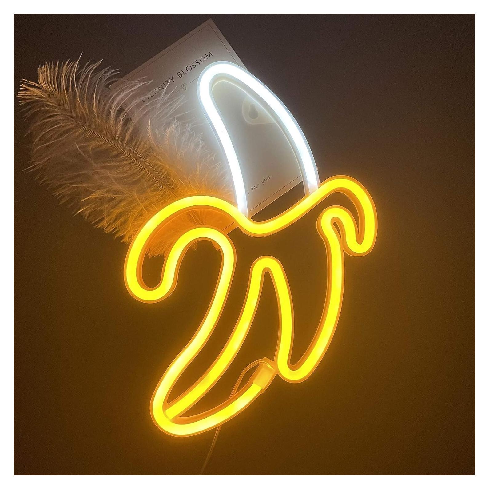 Luz de Neón Plátano ENUOLI 29x20 cm LED Decorativa USB