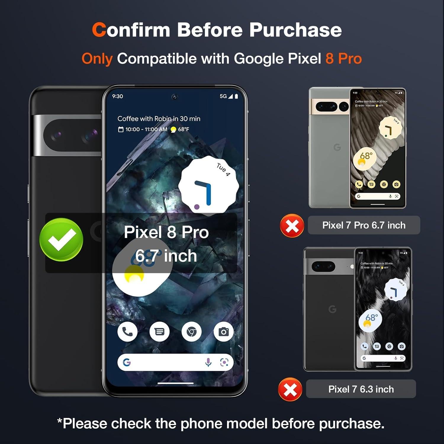 Protector de Pantalla y Lente LK para Google Pixel 8 Pro